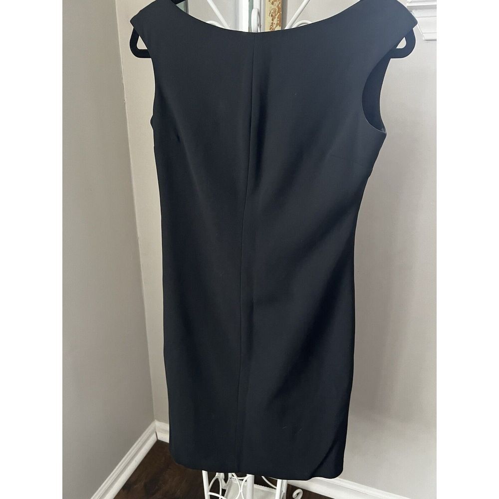 BCBG Dresses SZ 6 Little Black Dress MADE IN USA Midi Flattering Fit Vintage